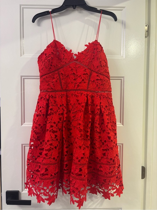 Self-Portrait Dresses & Skirts - Self-Portrait Red Mini Azaelea Dress (Size 10)